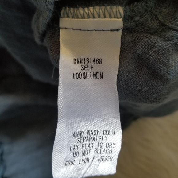 FATE by Led Linen Loganlook Button Blouse Medium M - Picture 7 of 8